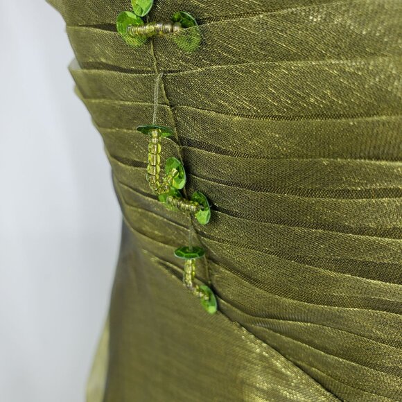 NWT Cherlone Forest Fairycore Ethereal Renaissance Nature Fantasy Prom Dress 8 1 - Picture 11 of 16